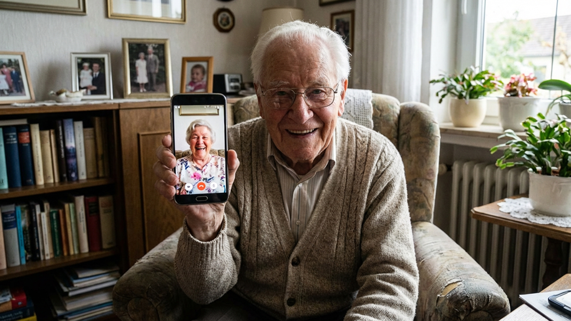 Senioren beim Video-Chat